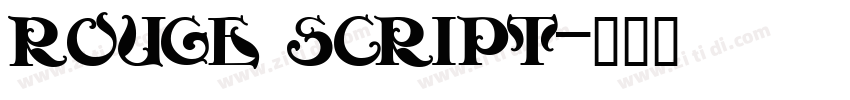 Rouge Script字体转换